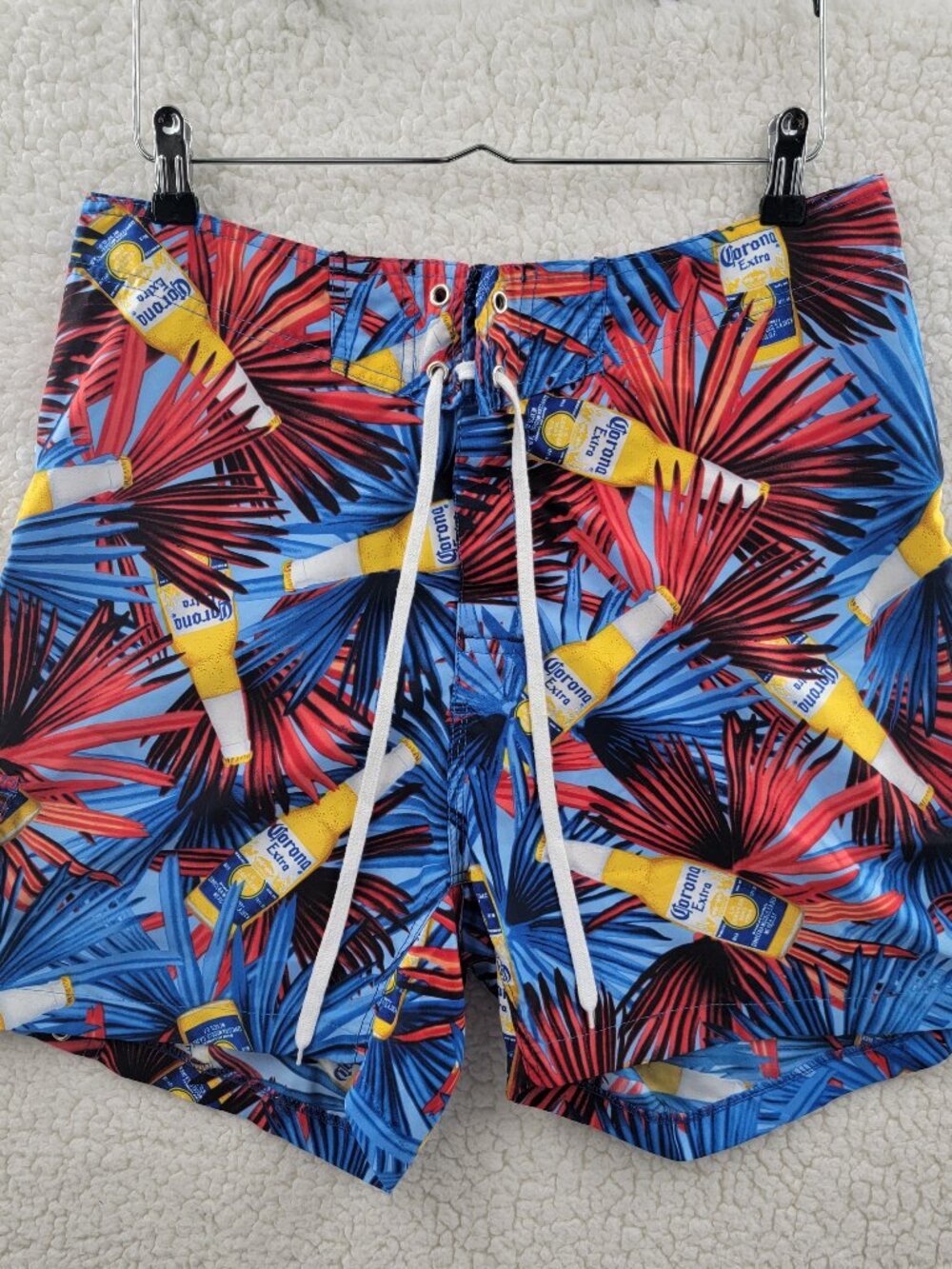 Men's Corona Extra Graphic Beer Beach Swim Shorts Size 34